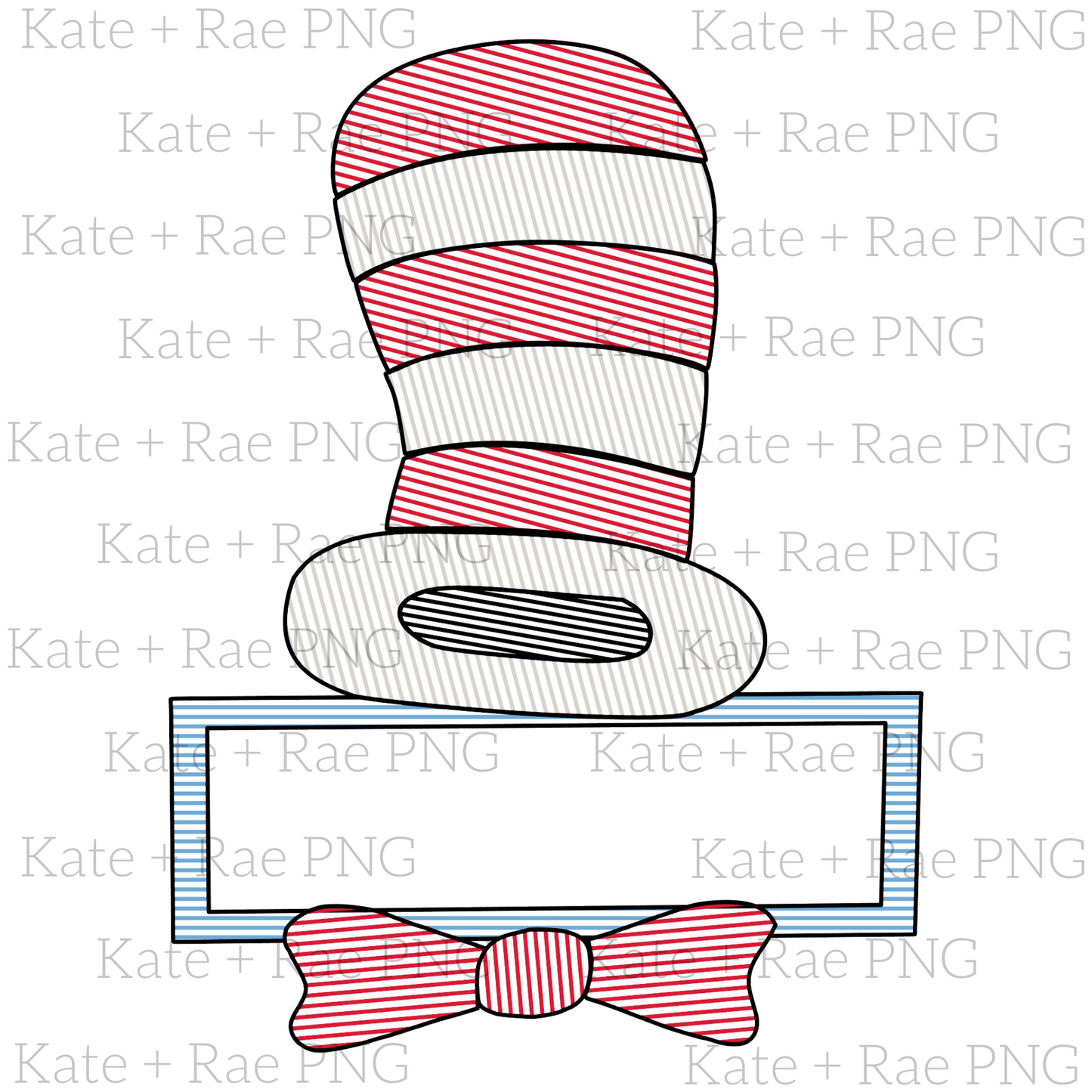 Boys Cat in the Hat Sketch PNG