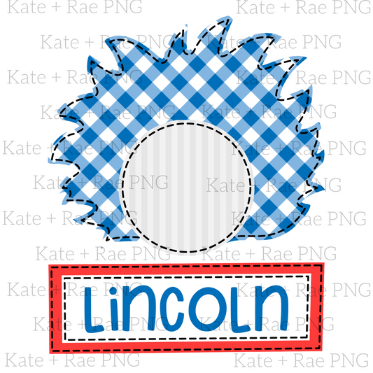 Boy Thing Faux Applique PNG