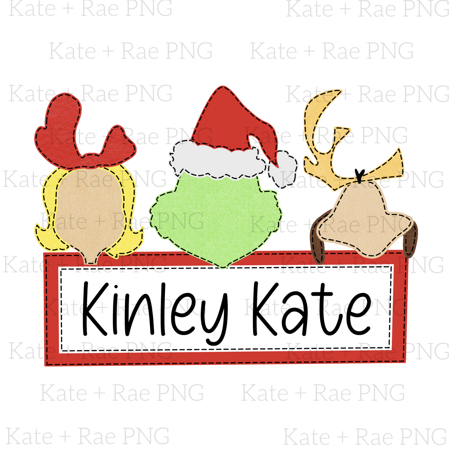 Mean One Trio Faux Applique - Name Plate