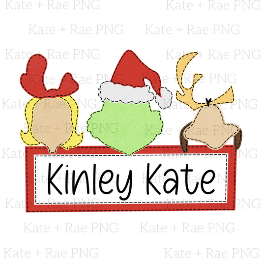 Mean One Trio Faux Applique - Name Plate