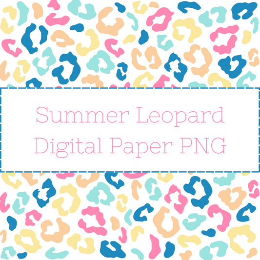 Summer Leopard Digital Paper