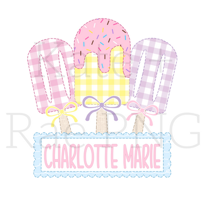 Custom Names for Popsicle - Brooke Hamlett