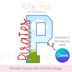 Pirates Side Cut Out Canva Frame