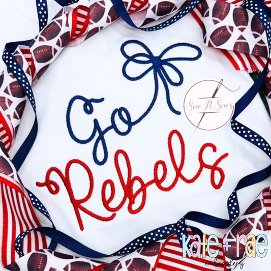 Preppy Satin Stitch Embroidery Font
