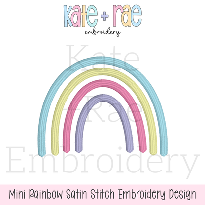 Rainbow Mini Fill Embroidery Design