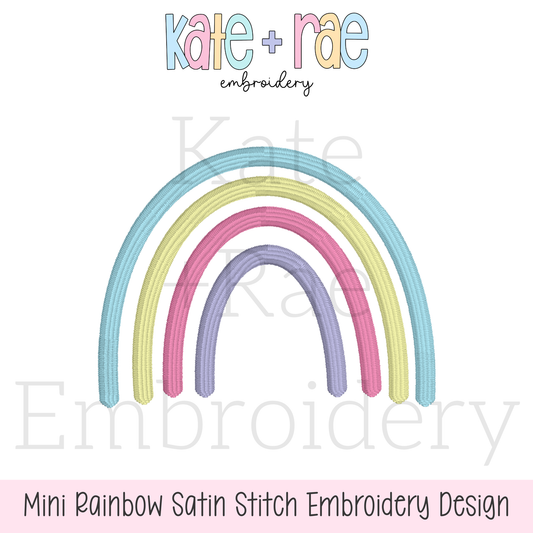 Rainbow Mini Fill Embroidery Design