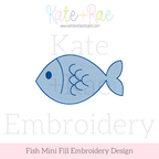 Little Fish Mini Fill Embroidery Design