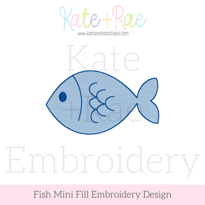 Little Fish Mini Fill Embroidery Design