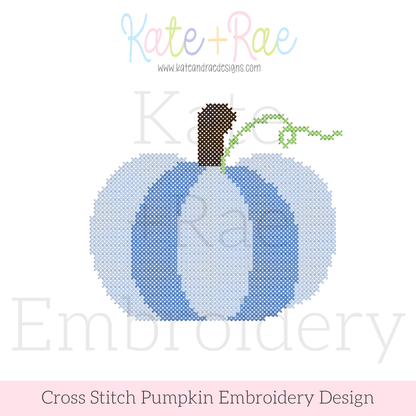 Pumpkin Cross Stitch Machine Embroidery Design