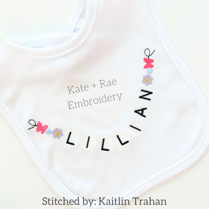 Friendship Embroidery Font
