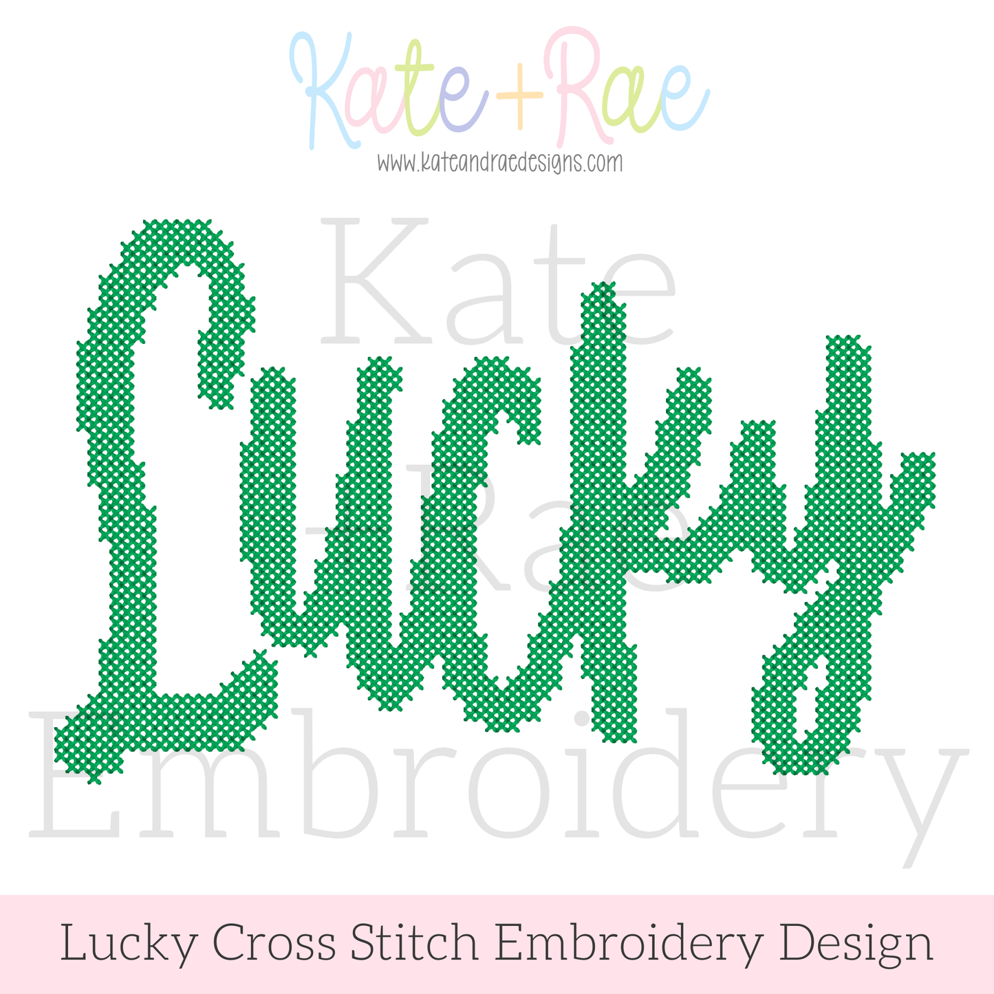 Lucky Cross Stitch Embroidery Design