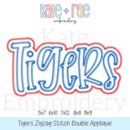 Tigers Double Applique Bundle