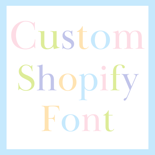 Shopify Custom Font Coded