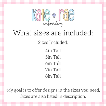 Birthday Numbers Satin Stitch Applique Embroidery Design