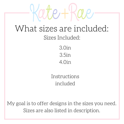 Oval Satin Stitch Bag Tag/ Keychain In The Hoop Embroidery Design