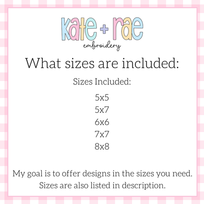 Tulip Party Satin Stitch Applique Embroidery Design