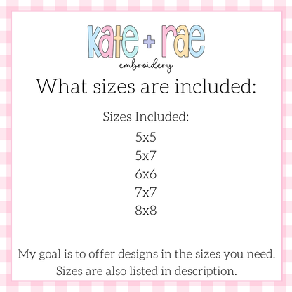 Watermelon Zigzag Applique Embroidery Design