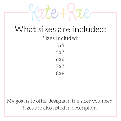 Girl's Teddy Bear Birthday Trio Sketch Stitch Embroidery Design