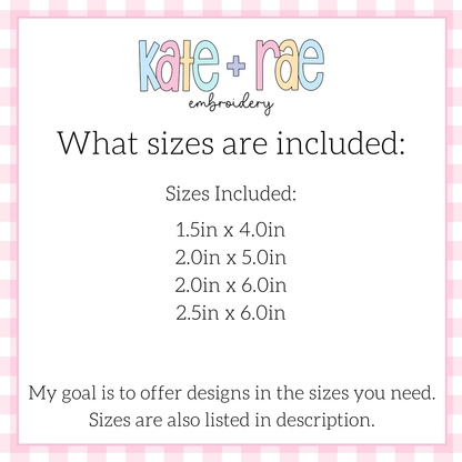 Rectangle Bean Stitch Applique Patch for Hats & Beanies