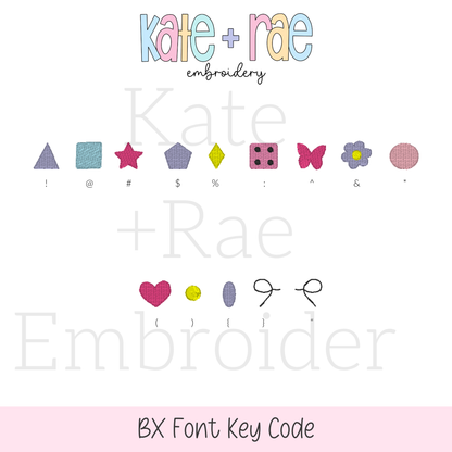 Friendship Embroidery Font