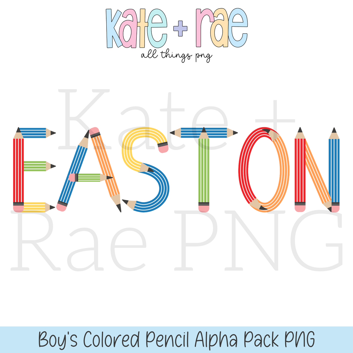 Boy's Colored Pencil Alpha Pack PNG