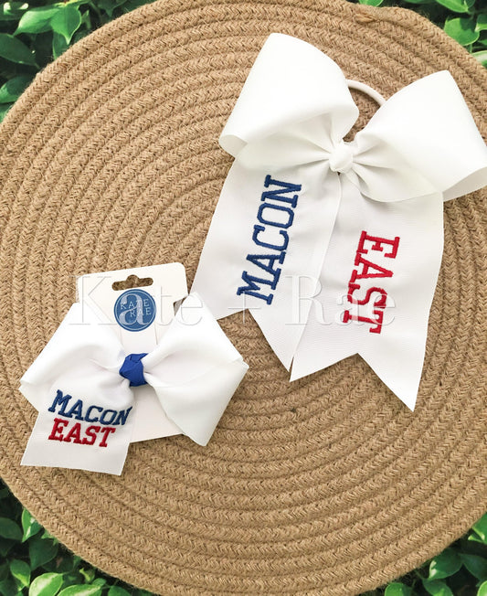 Macon East Embroidered Bows