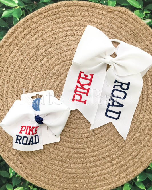 Pike Road Embroidered Bows