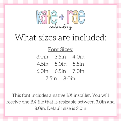 Scalloped Monogram Zigzag Stitch Applique Font Embroidery Design