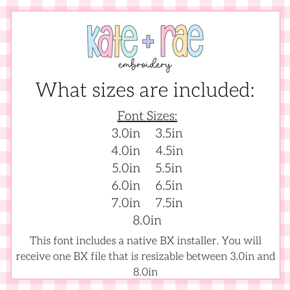 Scalloped Monogram Satin Stitch Applique Font Embroidery Design