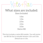 Dottie Fill Stitch with Satin Stitch Outline Embroidery Font
