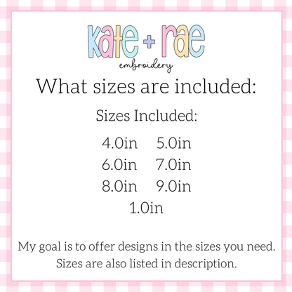 Longtail Bow Zigzag Stitch Applique Embroidery Design