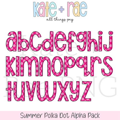 Summer Polka Dot Alpha Pack
