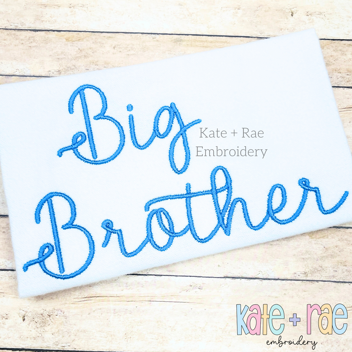 Preppy Big Brother Embroidery Design