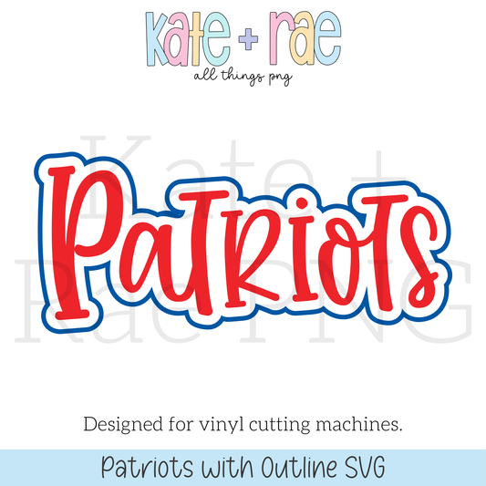 Patriots with Outline SVG