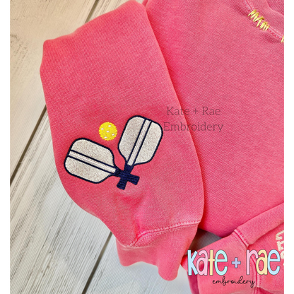 Pickleball Mini Fill Embroidery Design