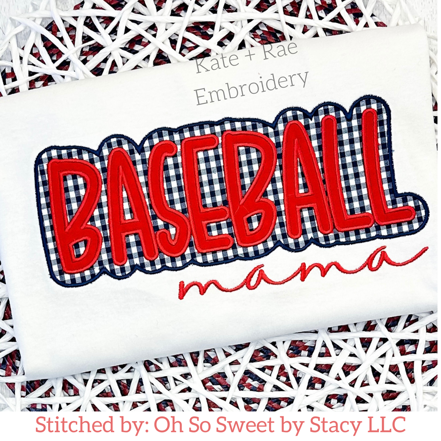 Baseball Double Applique