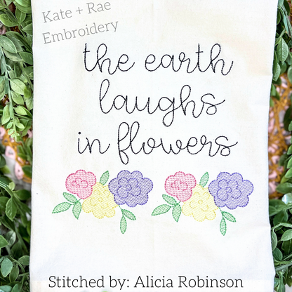 Hello Secret Stitch Embroidery Font