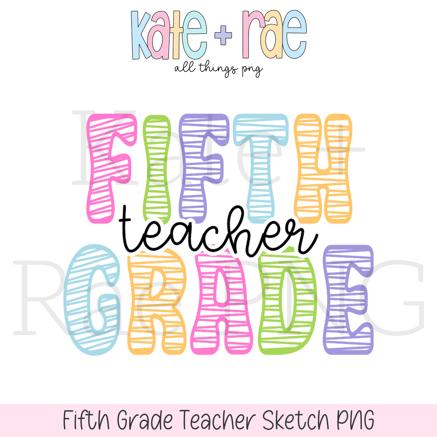 Teacher Sketch Style Grade PNG Bundle