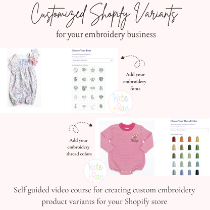 Create Customized Shopify Variants For Your Embroidery Business
