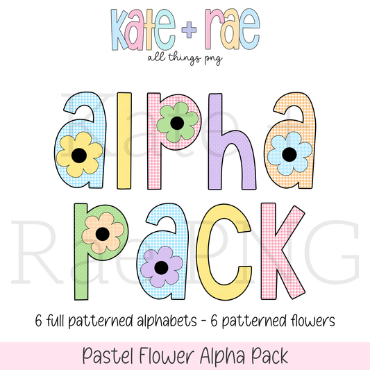 Pastel Flower Alpha Pack