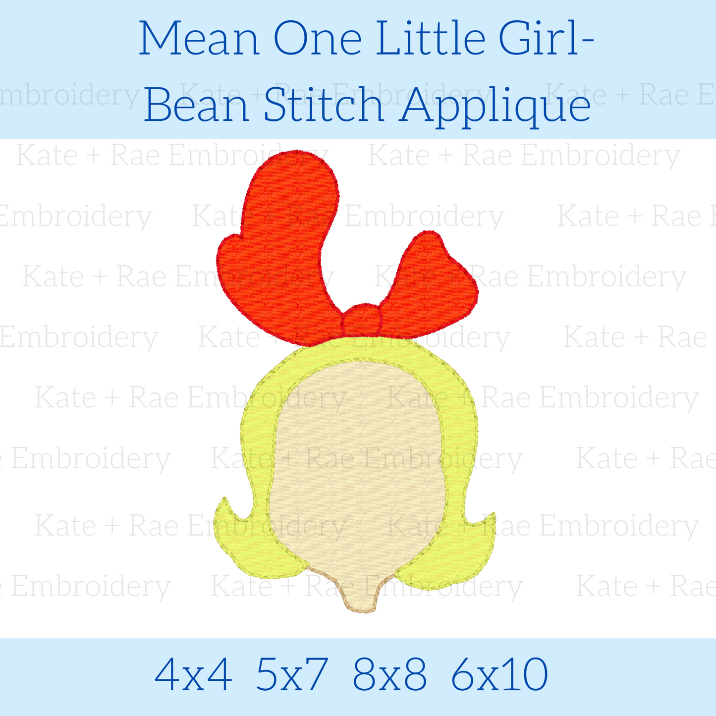Cindy Lou Who Inspired Bean Stitch Applique