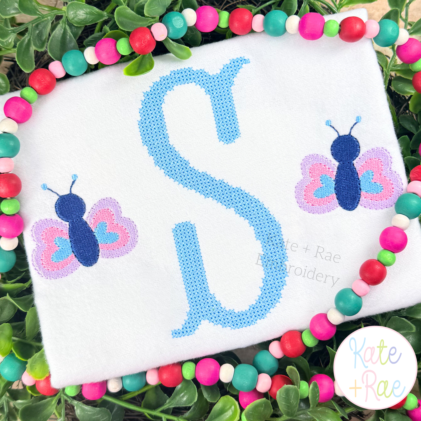 Fishtail Cross Stitch Machine Embroidery Font