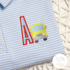 Back to School Bus Mini Fill Embroidery Design