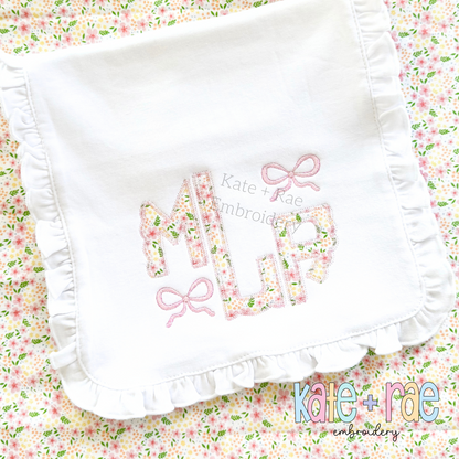 Bow Mini Satin Stitch Embroidery Design