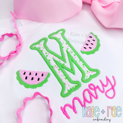 Watermelon Mini Fill Stitch Embroidery Design