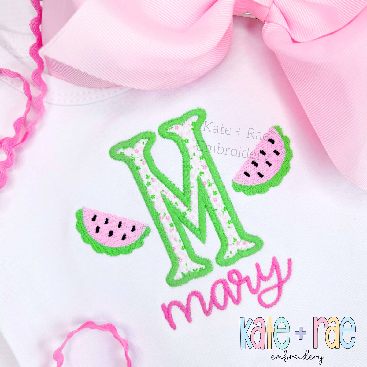 Watermelon Mini Fill Stitch Embroidery Design