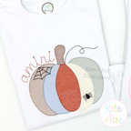 Colorful Halloween Pumpkin Sketch Stitch Embroidery Design