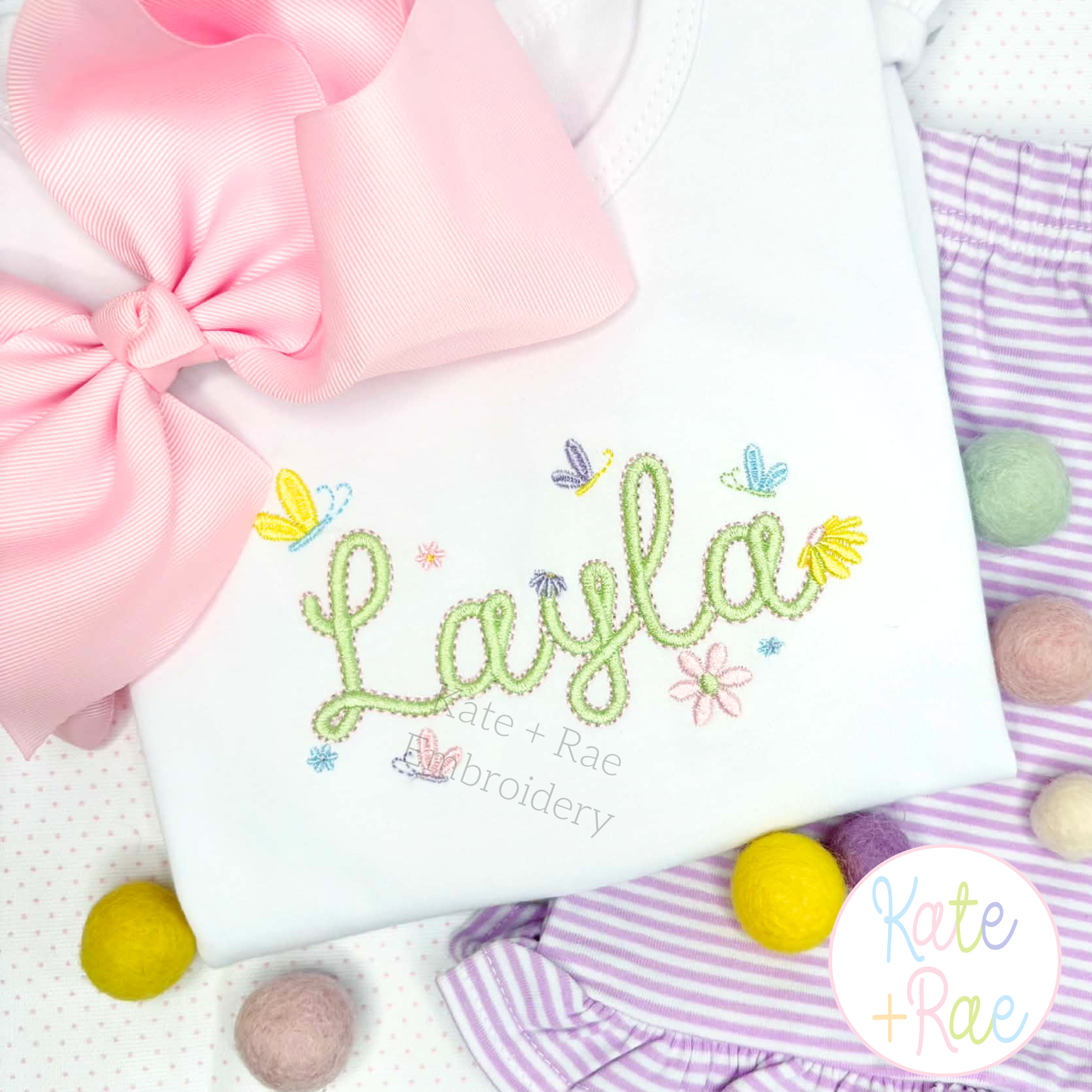 Tiny Spring Flowers and Butter Satin Stitch Mini Embroidery Design