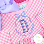 Fishtail Fill Stitch Font with Satin Border Machine Embroidery Font