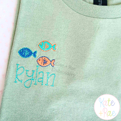Little Fish Mini Fill Embroidery Design